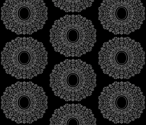 Ornate Lace Cameo fabric by fridabarlow on Spoonflower - custom fabric