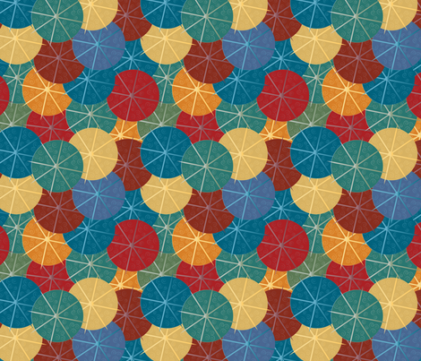 cocktail umbrellas mix fabric by kociara on Spoonflower - custom fabric