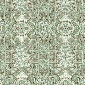 Green and Brown Tangled Tango