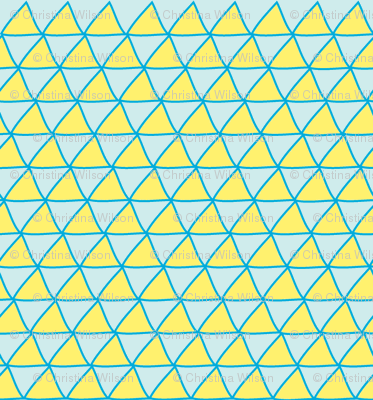 Triangles Blue & Yellow