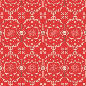 Shabby Frame in Romantic Red
