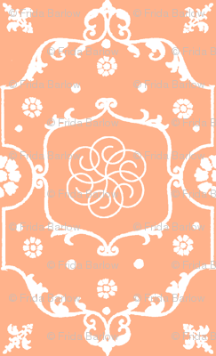 Shabby Frame in Peach Cream