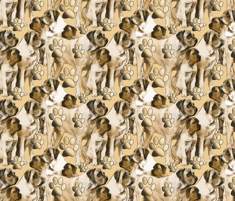 Mastiff Family fabric fabric by dogdaze_ on Spoonflower - custom fabric