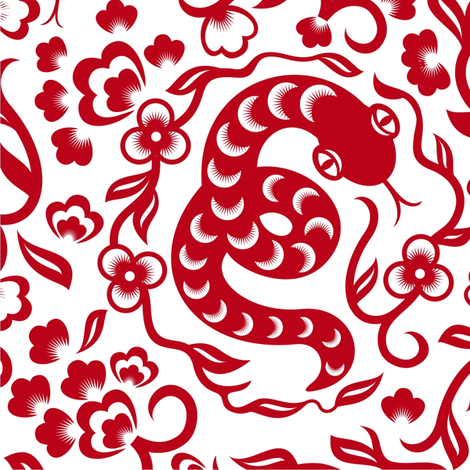 chinese snake fabric by anastasiia-ku on Spoonflower - custom fabric