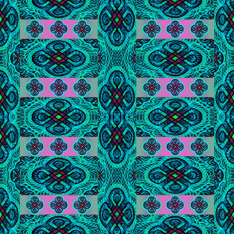 green rangoli fabric by y-knot_designs on Spoonflower - custom fabric
