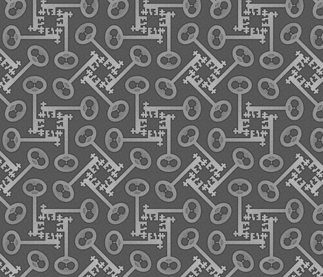 key_rotations_silver fabric by glimmericks on Spoonflower - custom fabric