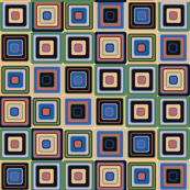 mosaic green and blue