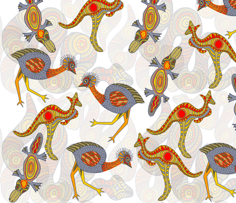 Zen Dreaming - large version. fabric by wiccked on Spoonflower - custom fabric