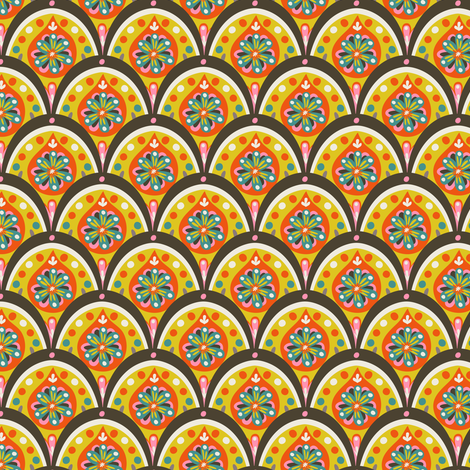 Year of the Snake coordinating fabric fabric by irrimiri on Spoonflower - custom fabric