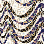 crawling snakes mosaic