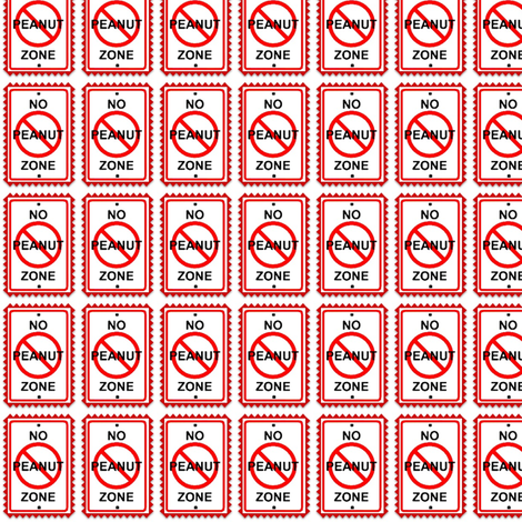 No Peanut Zone! fabric by robin_rice on Spoonflower - custom fabric