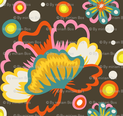 Year of the Snake coordinating fabric - rose