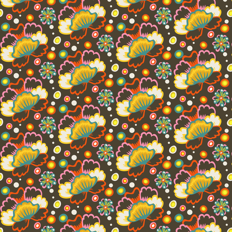 Year of the Snake coordinating fabric - rose fabric by irrimiri on Spoonflower - custom fabric