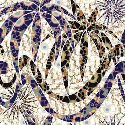 jungle snakes mosaic