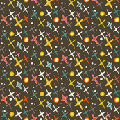 Year of the Snake coordinating fabric - stars