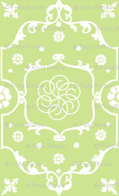 Shabby Frame in Lime Pistachio