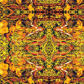 Jungle Nymph Border Fabric