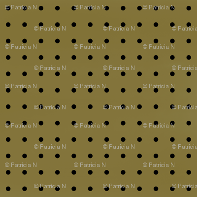 Gold and Black Polka Dots