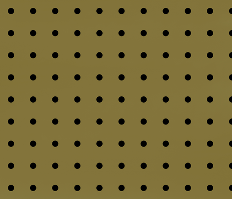Gold and Black Polka Dots fabric by pencreations on Spoonflower - custom fabric