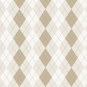 Brown Cocoa and Cream Argyle