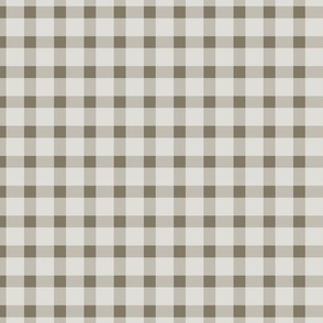 Brown and Cream Gingham