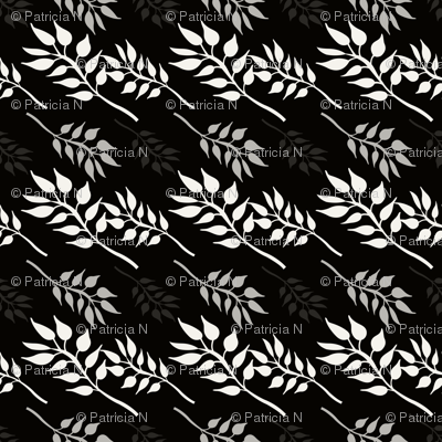 Black and White Leaves