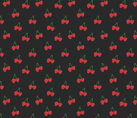 Sour Cherries fabric by edenki on Spoonflower - custom fabric