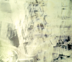 Little squares-abstract aubergine