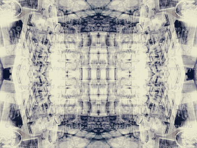 Little squares-abstract aubergine