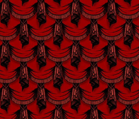 Gothic drapes - blood