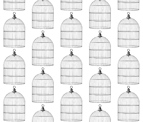 Bird Cages fabric by pencreations on Spoonflower - custom fabric