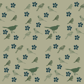 Birds and Flowers