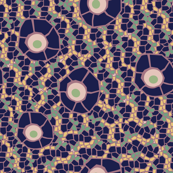 snake eye mosaic violet