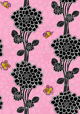 Flowered tree in pink.