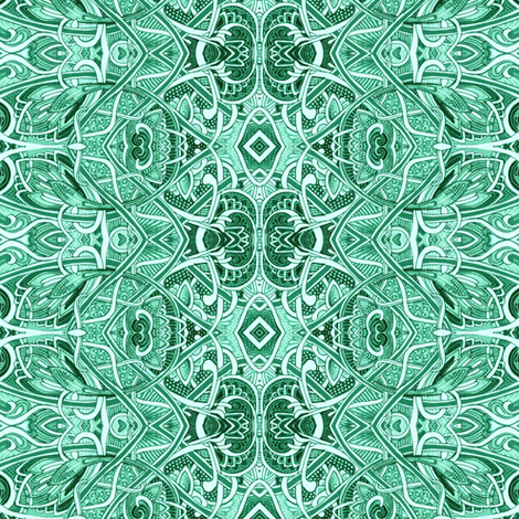 Squirmy Teal Jacobs Ladder fabric by edsel2084 on Spoonflower - custom fabric