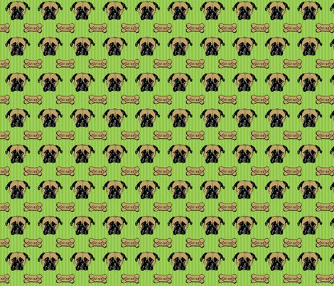 green stripe roxie fabric by roxiespeople on Spoonflower - custom fabric