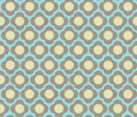 Orla blue fabric by designedtoat on Spoonflower - custom fabric