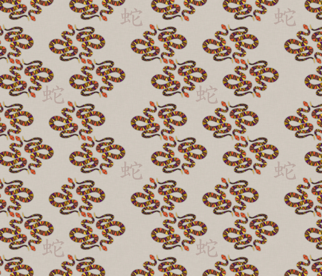 YearoftheSnake fabric by melhales on Spoonflower - custom fabric