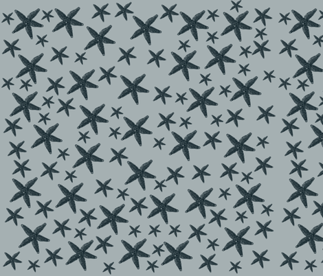 Vintage Starfish fabric by pencreations on Spoonflower - custom fabric