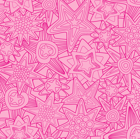 My_dreams-in_pink fabric by juliagrifol on Spoonflower - custom fabric