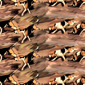 After the Fox: fox hound fabric
