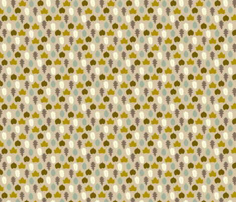 autumn_leaves (small) fabric by kaeselotti on Spoonflower - custom fabric