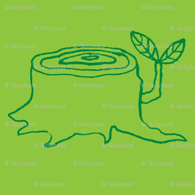 tree stumps grass