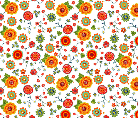 petite_flower fabric by mcuetara on Spoonflower - custom fabric