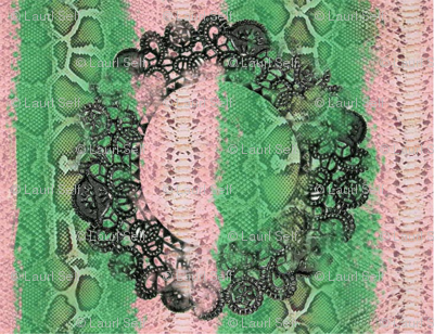 snakeskin doily