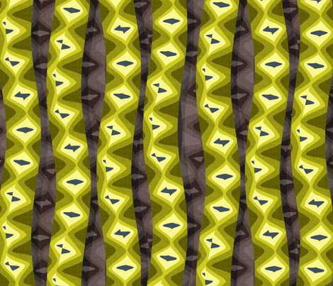 Diamondback Rattlestripe. Earth  fabric by spellstone on Spoonflower - custom fabric