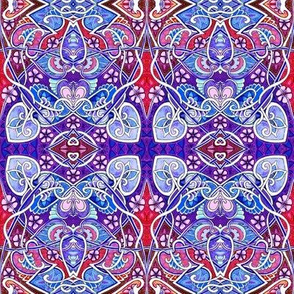 Red, White, and Blue Nouveau