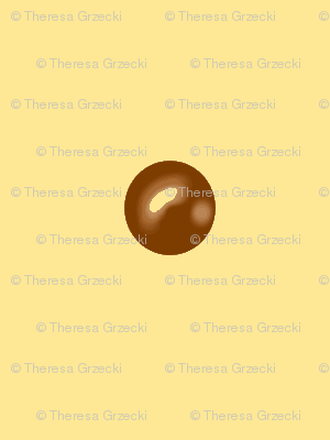 Chocolate drops on Buttercream