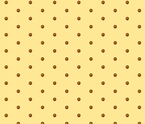 Chocolate drops on Buttercream fabric by theresa_grzecki on Spoonflower - custom fabric