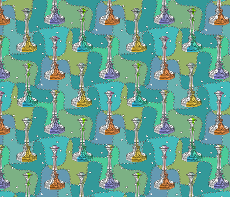 candlesticks2 fabric by glimmericks on Spoonflower - custom fabric